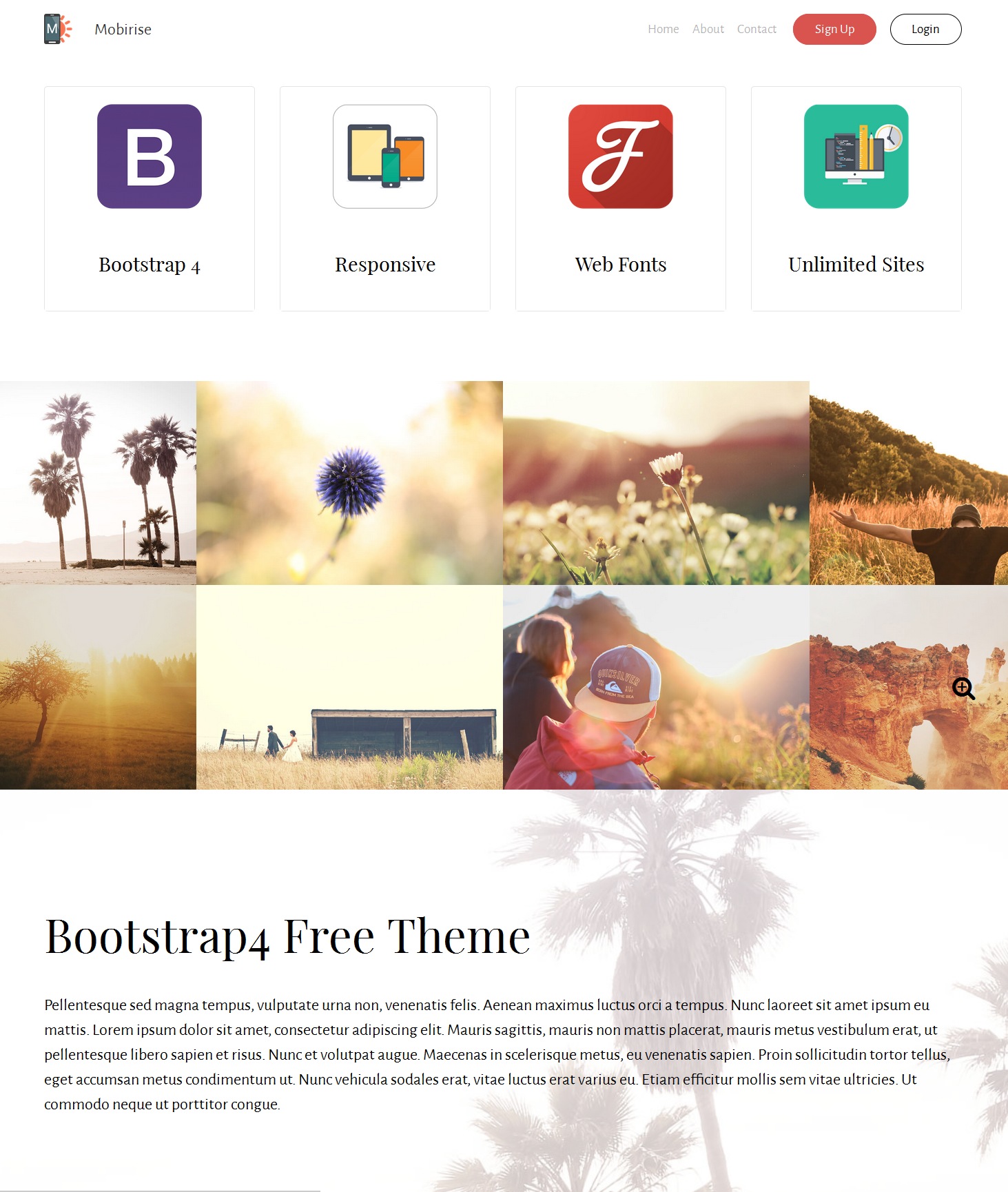 HTML Bootstrap Travel Theme
