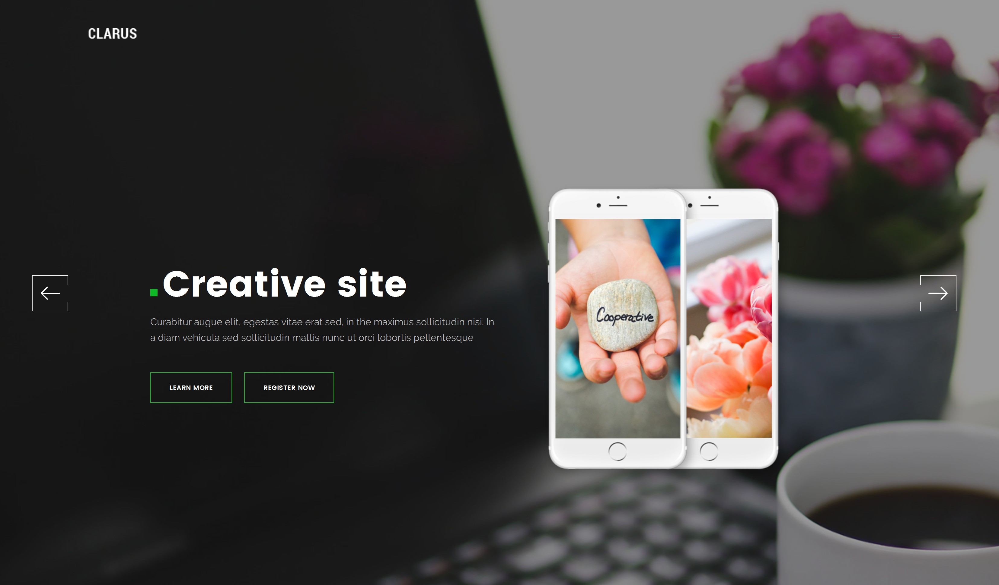 Responsive Bootstrap Landing Page Theme